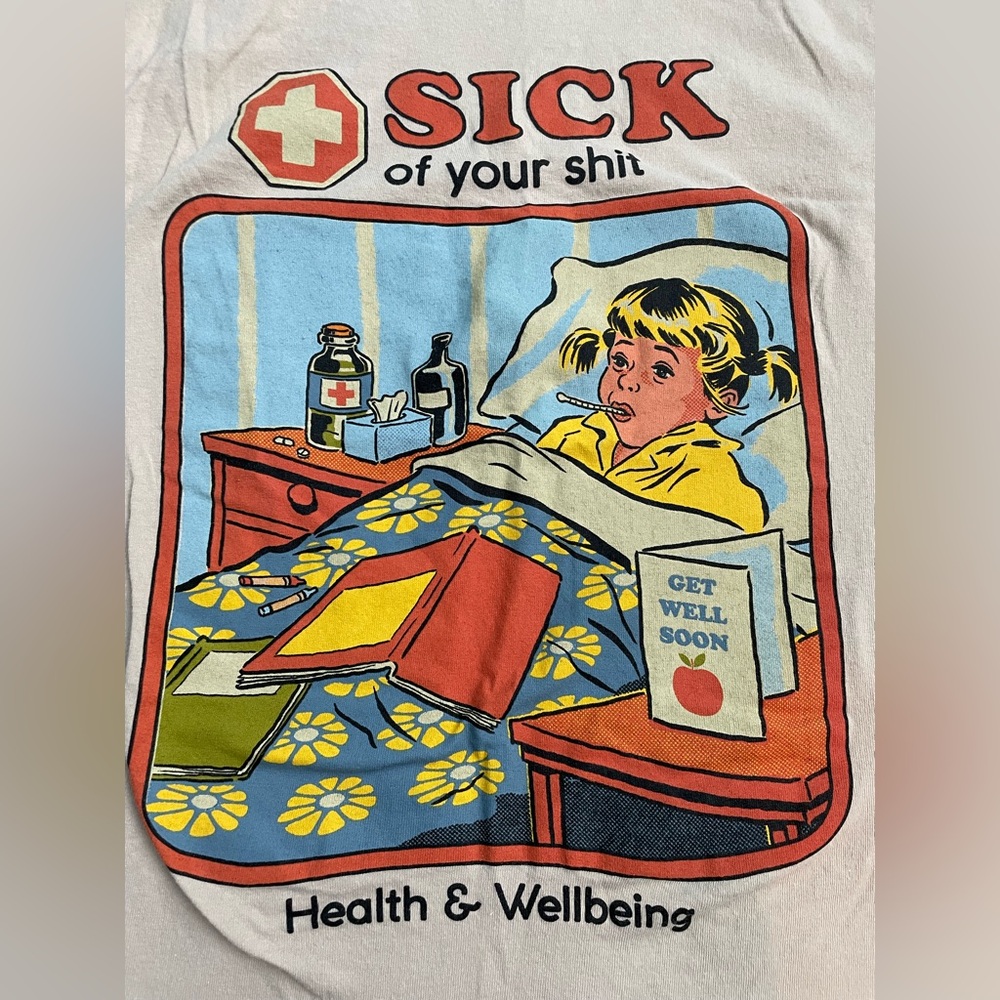 Steven Rhodes Graphic Tee with Humorous Print - Picture 2 of 5